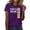 Purple, variant on MEICHEN Graduation Gifts for Her: Class Of 2026 Senior 26 High School Graduation T Shirt Womens Spring Summer Tops