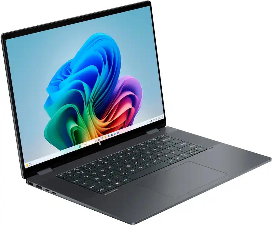 HP - OmniBook X Flip 2-in-1 - Copilot+ PC - 16" 2K Touch-Screen Laptop - Intel Core Ultra 7 258V 2024 - 32GB Memory - 2TB SSD - Eclipse Gray