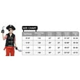 thumbnail image 3 of Pirate Costume for Kids, Boys Captain Buccaneer Fancy Dress up with Hat,Sword,Eye-patch 3-10years, 3 of 6