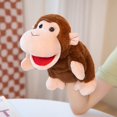 thumbnail image 2 of Animales de peluche de peluche, juguetes de mano, dedo, historia, marioneta, muñecas kawaii, juguetes educativos para bebés, león, elefante, conejito, mono, regalo para niños, 2 of 5