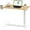 Maple, variant on H7 Adjustable Overbed Bedside Table with Wheels Pneumatic Mobile Standing Desk Laptop Desk Rolling Computer Cart Movable Table Hospital Home Use(27.6" W x 15.7" D, Mahogany Table)