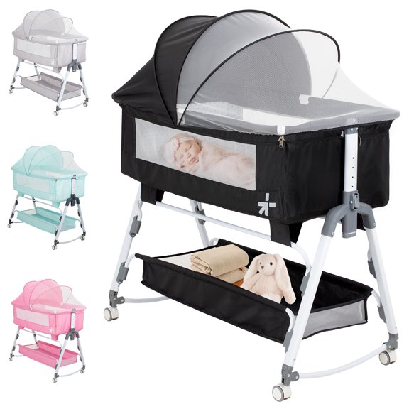 Cuna Moisés Corral Para Bebe Ajustable Mosquitero Colchón