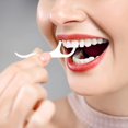 thumbnail image 3 of Paquete de 88 púas de hilo dental natural, dispensador de hilo dental ecológico, portátil, sellado, higiénico (blanco1), 3 of 4