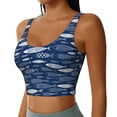 thumbnail image 2 of Pofeuu Ornamental Fish Print Sports Bra for Women Sexy Vest Yoga Running Gym Fitness Crop Bras Tops-X-Large, 2 of 8