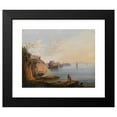 thumbnail image 2 of Salvatore Fergola 14x12 Black Modern Framed Museum Art Print Titled - A View of Naples from Posillipo (C. 1840), 2 of 5