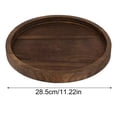 thumbnail image 4 of Round Wood Candle Tray Rustic Wooden Candle Holder Distressed Pillar Stand Farmhouse Tea Light Plate Base for Living Room Coffee Table Centerpiece for Kitchen Counter Bathroom Home Decor, 4 of 7