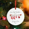 thumbnail image 1 of Adornos colgantes de Navidad, decoraciones navideñas, regalos de Navidad Feliz Navidad Mamá y Papá Colgante de árbol de Navidad Colgante de madera Primeras decoraciones navideñas Productos colgantes, 1 of 6