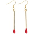 thumbnail image 4 of KAKOWELY 1 par de pendientes de cerillas, pendientes colgantes elegantes, pendientes con colgantes de cerillas, 4 of 5