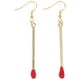 thumbnail image 4 of KAKOWELY 1 par de pendientes de cerillas, pendientes colgantes elegantes, pendientes con colgantes de cerillas, 4 of 5