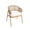 Beige, variant on Dayalane Outdoor Dining Chairs Set of 2, Modern Rope Woven Patio Armchairs with Curved Back, Weather-Resistant Metal Frame, Balcony Backyard Bistro Seating, Dark Grey