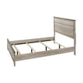 thumbnail image 3 of Rustic Style 6pc Panel King Size Bed Dresser Mirror 2x Nightstands Chest Set Beige Finish Wooden Bedroom Furniture, 3 of 7