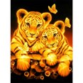 thumbnail image 1 of Cuadros Decorativos 11CT bordado completo DIY leopardo dorado estampado punto de cruz arte costura Kit DQrwqpou Nuevos Originales, 1 of 8