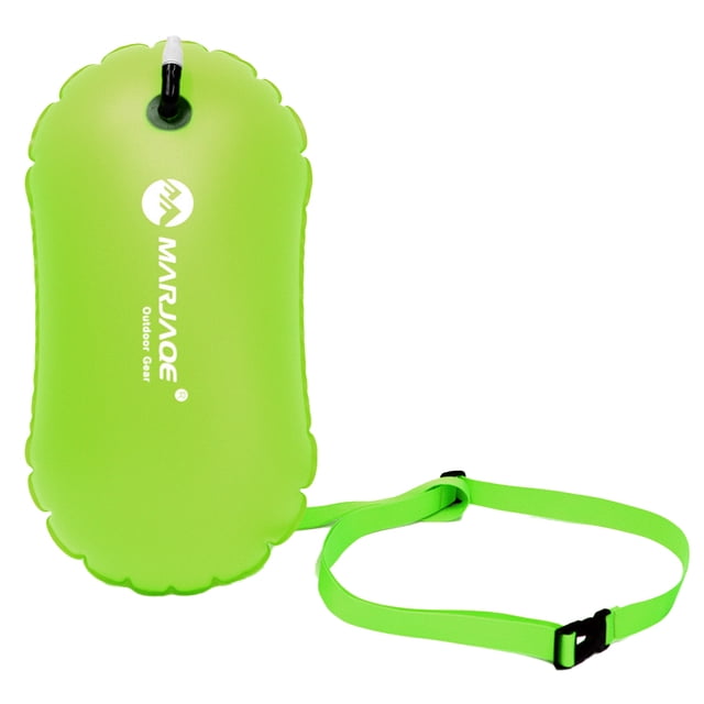 Tignapoo Waterproof Inflatable Swim Safety Bag - Adjustable Waistband, 8kg Buoyancy, Perfect for Kayaking, Boating, and Water Sports - Available in Bright Yellow, Orange, and Rose Red