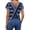 5# Dark Blue, variant on Women's Backless Open Back Cut Out Tops Round Neck Short Sleeve Tee Casual Workout T-Shirt White S