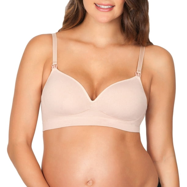Great Expectations Maternity Seamless Nursing Bra with Removable Pads