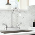 thumbnail image 3 of Pacific Bay Lynden Kitchen Faucet Modern High Arc Sink Faucet, Polished Chrome, 3 of 8