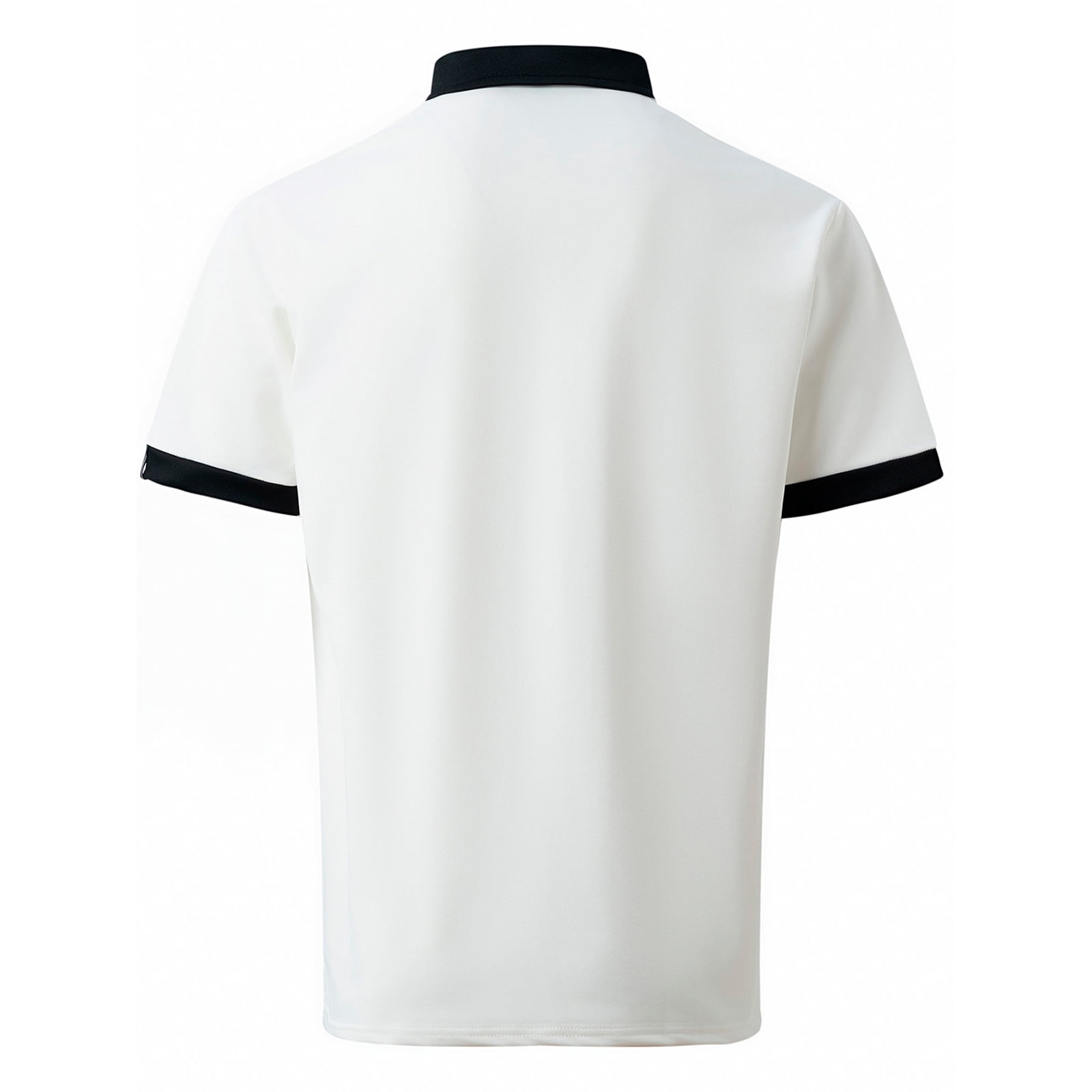 B91xZ Men's V Neck Polo Shirts Short Sleeve Print