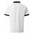 thumbnail image 5 of XDZJLR Men's Polo Shirts Button Up Turn Down Lapel Solid Color Short Sleeve Sports Shirt Blouse White Xl, 5 of 9
