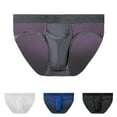 thumbnail image 4 of Hfolob Mens Underwear Comfy Transparent Sexy Low Waisted Triangle Y Sleep Shorts, 4 of 4