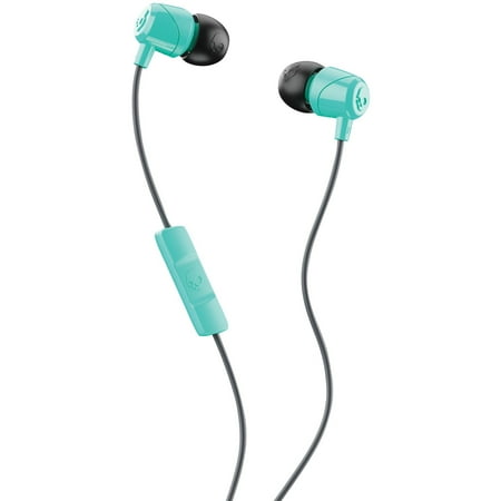 Skullcandy Jib™ Wired Earbuds with Microphone, Noise-Isolating Fit, Lightweight, Supreme Sound, 3.5mm AUX, Miami Teal