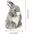 thumbnail image 2 of 2 uds conejito de Pascua realista Mini conejo de piel sintética realista modelo de juguete de peluche, 2 of 5