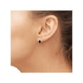 thumbnail image 2 of JewelersClub 0.50 CTW Sapphire Stud Earrings – 14K Gold Plated Silver (.925)| Hypoallergenic Studs for Women - Oval Cut Set with Push Backs, 2 of 3