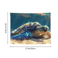thumbnail image 6 of Uemuo Sunshine Underwater Sand Turtle Printed 29x37 Inch Tapestry Wall Hanging – Lightweight & Durable – Perfect for Dorm Decor, Beach Throw, Sofa Cover, Tablecloth, 6 of 8