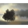 thumbnail image 2 of Nan 18x15 White Modern Wood Framed Museum Art Print Titled - Misty Morning, 2 of 4