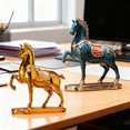 thumbnail image 3 of Figurita de caballo simulada Estatua de resina de poni en miniatura realista Escultura de animales Adorno Decoración Regalo de inauguración de casa, 3 of 7