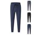 thumbnail image 1 of Styesk Men's Pants Men's Splicing Together Drying Sports Leisure Straight Leg Drawstring Pants Full Length Pants, 1 of 1