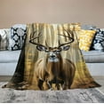 thumbnail image 2 of COMIO  Deer Blanket, Deer Gifts for Men Women Hunters, Hunting Gifts for Men Women, Forest Hunting Camo Buck Deer Blankets, Camo Blanket, Gifts for Hunters, Cool Men Gifts Blanket, 2 of 6