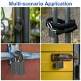 thumbnail image 7 of Uxcell 2 Pcs Weatherproof Padlocks, 1.3 Inch Wide Alloy Steel Outdoor Rustproof Long Beam Locks Vinyl Wrapped Waterproof Pin Tumbler Padlock with Brass Cylinder for Garages , Black, 7 of 7