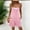 Pink, variant on YHAJDS Womens Rompers Solid Suspenders Overall Shorts Casual Summer Vacation Wear