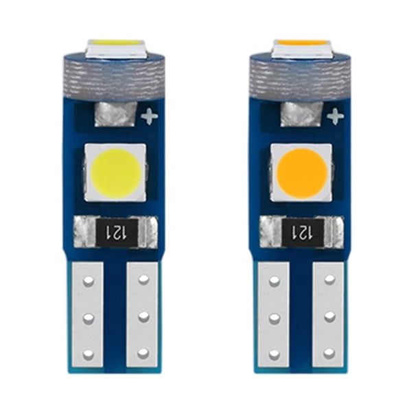 2 luces interiores para coche 3030 3SMD t5 3030 3SMD, lámpara de instrumentos, señal EstiloD
