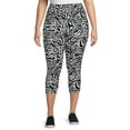 thumbnail image 2 of Terra & Sky Women’s Plus Size Printed Capri Leggings, 2-Pack, Regular and Petite, 2 of 6