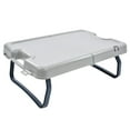 thumbnail image 2 of Outdoor Folding Table, Compact Plastic Firm Locking Sturdy Structure Portable Picnic Tables  For Travel, 2 of 8