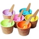 thumbnail image 5 of Set of 6 Ice Cream Dessert Bowls and Matching Spoons,Plastic,Wafer Design Ice Cream Cone Bowl, 5 of 5