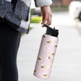 thumbnail image 6 of 40oz Cute Bee Water Bottle with Handle and Flip Straw, Sports Stainless Steel Insulated Cup, Travel Coffee Mug Tumbler, Birthday Mothers Day Chritmas Gifts for Women Animal Lovers, 6 of 6