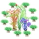 thumbnail image 5 of 14 Uds pecera decoración de plantas falsas plástico duradero modelo de planta falsa acuario modelo de planta decorativa, 5 of 5