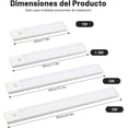 thumbnail image 4 of 2PCS Luces para Debajo del Clóset, 3luz LED con Sensor de Movimiento, Temperaturas de Color & 5 Niveles de Brillo, 4 Modos, Control Remoto, Adhesivo, para Dormitorio/Armario/Escaleras (Blanco), 4 of 4