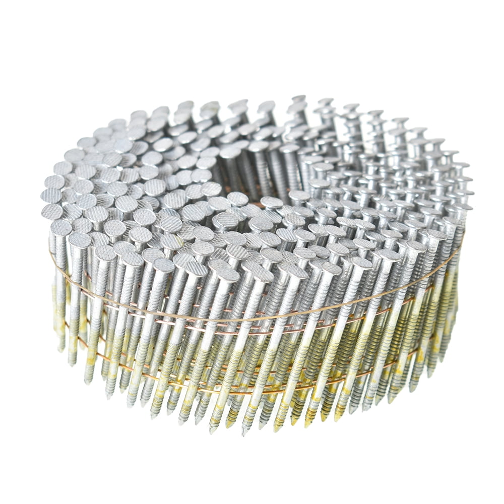 LABLT 3600Pcs Siding Nails 1-3/4” x .092” 15 Degree Collated Wire Coil ...