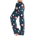 thumbnail image 5 of QATAINLAV Womens Christmas Cute Gnomes Printed Pajamas Pants Loose Fit Plus Size Straight Leg Lounge Casual Elastic Waist Sweatpants Xmas Gifts Multicolor L, 5 of 8