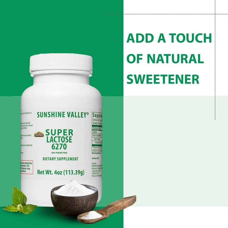 Sunshine Valley Super Lactose Powder - Natural Sugar Substitute