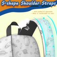 thumbnail image 5 of Space Cat Coloring Page White Pattern 17" Waterproof Oxford School Backpacks for Teens, S-Shape Padded Straps, for School, Travel, Hiking, Camping, 5 of 5