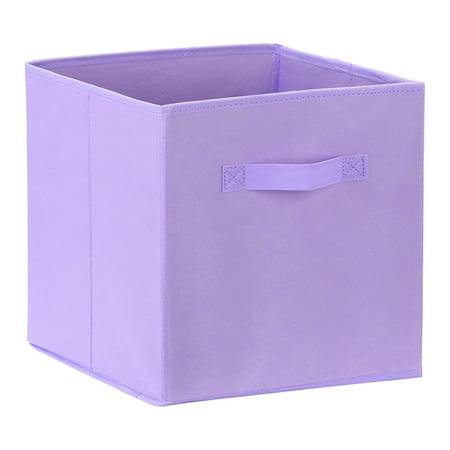Unique Bargains Fabric Storage Cube Storage Bin Purple 12.2*12.2*12.2in