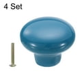 thumbnail image 3 of Uxcell 4 Paquetes de Perillas de Cajón de Cerámica Redondas, Azules, 3 of 6