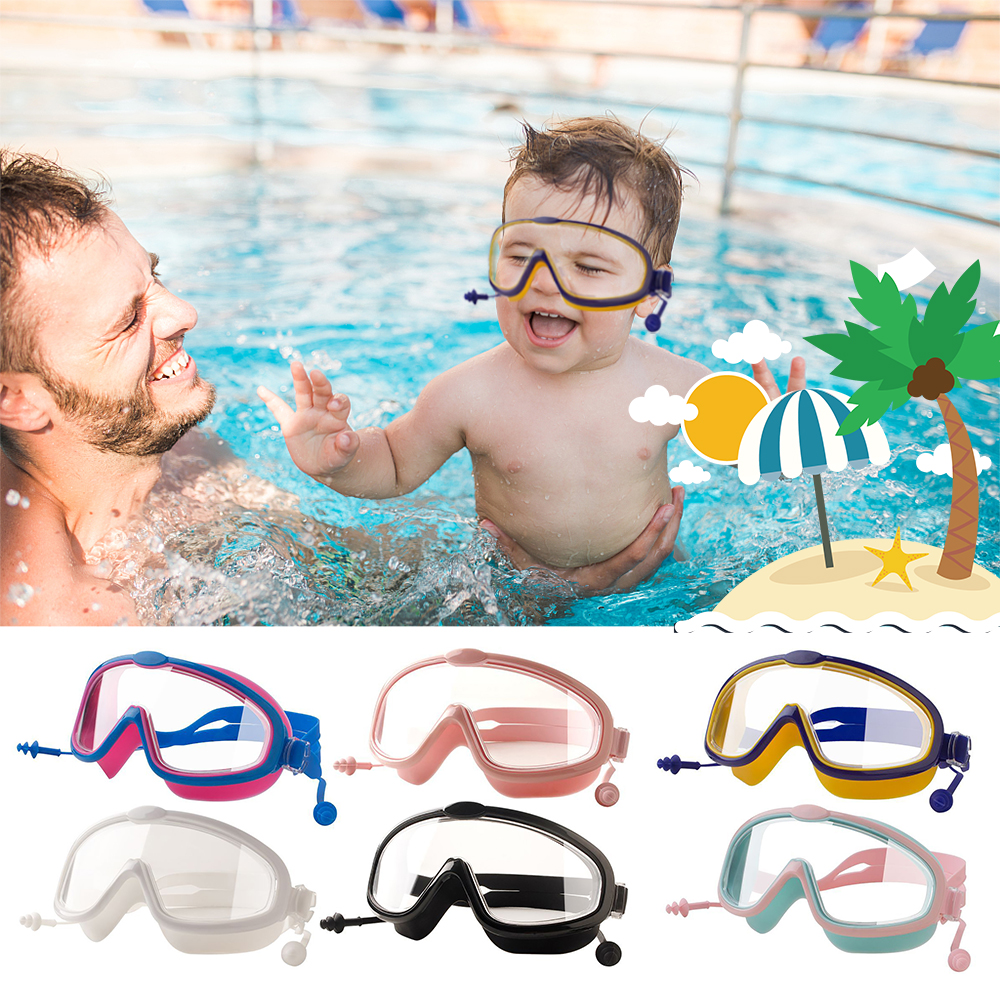 Kids Goggles for Swimming Age 315,Kids Swim Goggles with Nose Cover No