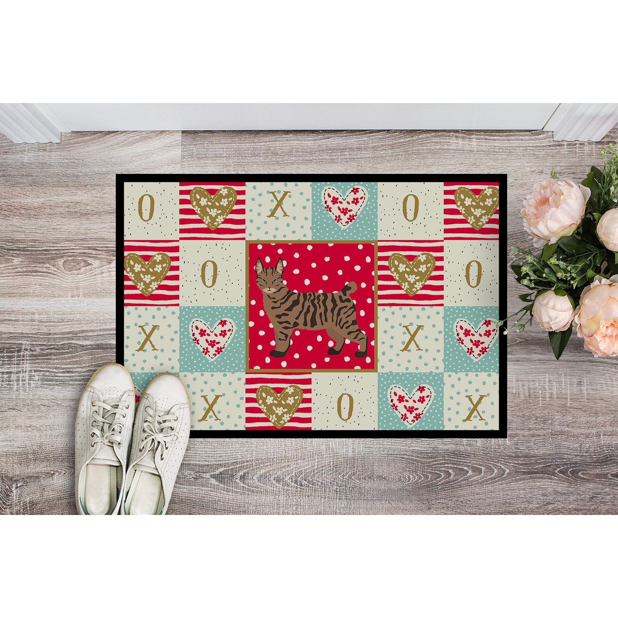 thumbnail image 2 of Carolines Treasures Pixie Bob #1 Cat Love Indoor or Outdoor Mat 18x27 doormats, Multicolor, 2 of 4