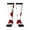 3 Black, variant on Xecao Fly Flying Ladybug Print Compression Socks for Both Men And Women for Running, Travel, Flight, Nurse