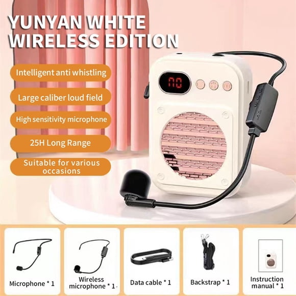 White Portable S25 Bluetooth Speaker With Wireless Connectivity For Teachers And Sales